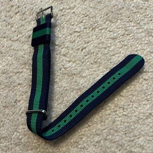 Daniel Wellington green and blue striped watch band